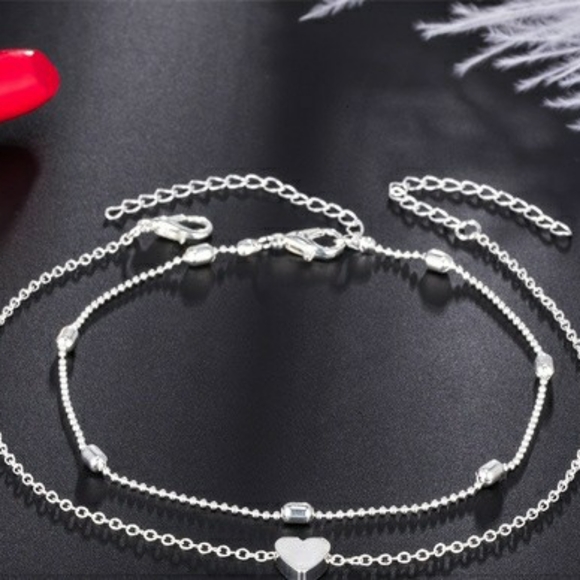 2 Pcs Stackable Dainty Anklet Set - Picture 5 of 6